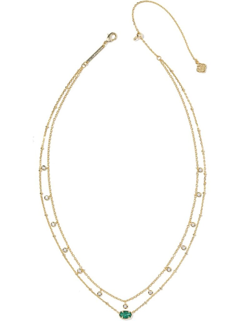 Emilie Crystal Multi Strand Necklace, Fashion Jewelry for Women - Picture 2 of 4